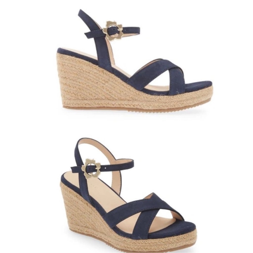 Ted baker Taymii espadrille wedge navy blue FINAL PRICE NO OFFERS CONSIDERED